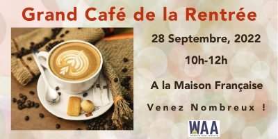 Grand Café de la Rentrée - Mercredi 28 septembre 10:00-12:00